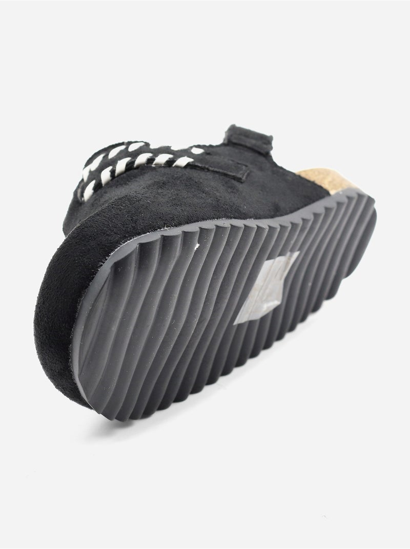 Mules com velcro Preto - Kiabi