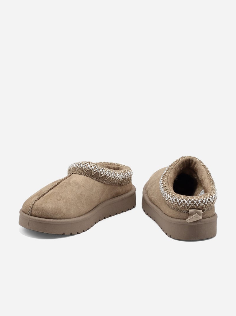 Mules de calçar Bege escuro - Kiabi