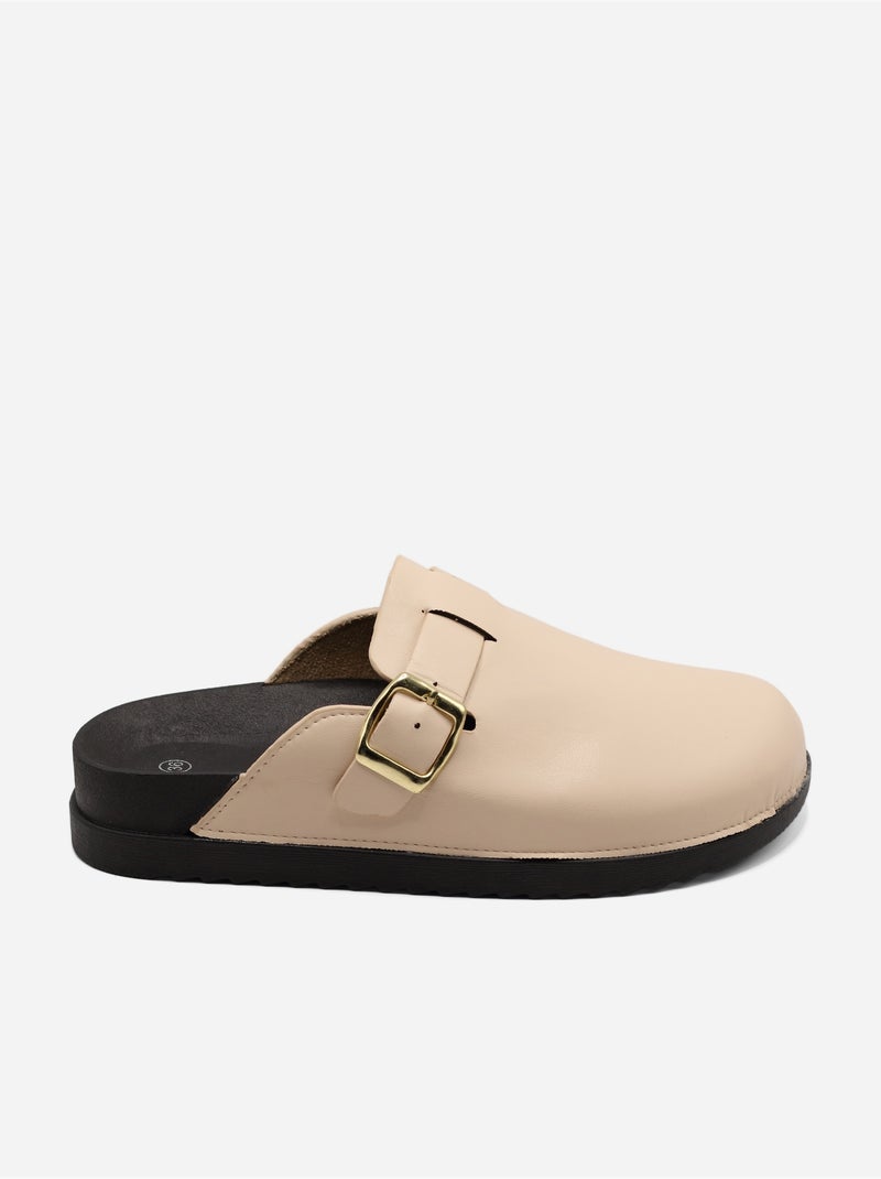 Mules de calçar Creme - Kiabi