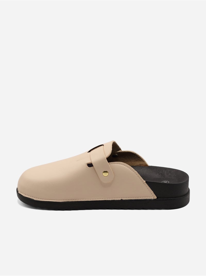 Mules de calçar Creme - Kiabi