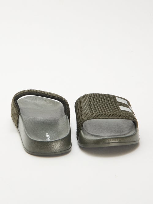 Mules de piscina com tira em mesh - Kiabi