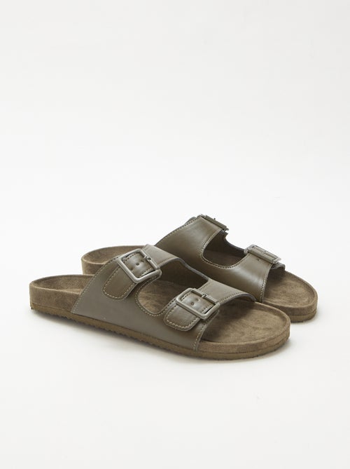 Mules de tiras duplas - Kiabi