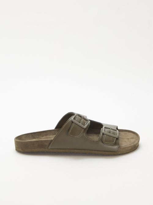 Mules de tiras duplas - Kiabi