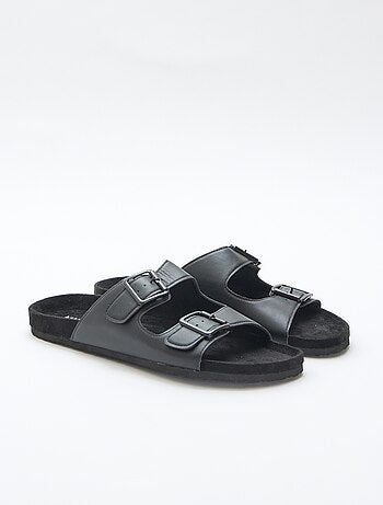 Mules de tiras duplas