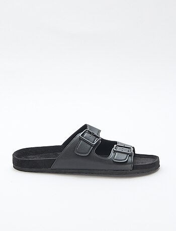 Mules de tiras duplas