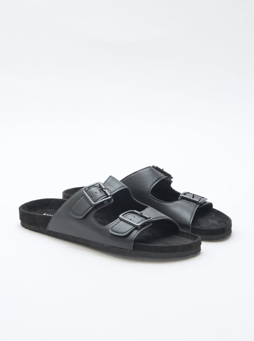 Mules de tiras duplas - Kiabi