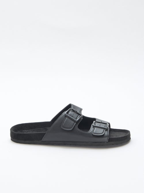 Mules de tiras duplas - Kiabi