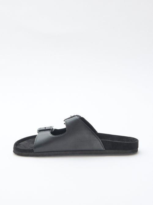 Mules de tiras duplas - Kiabi