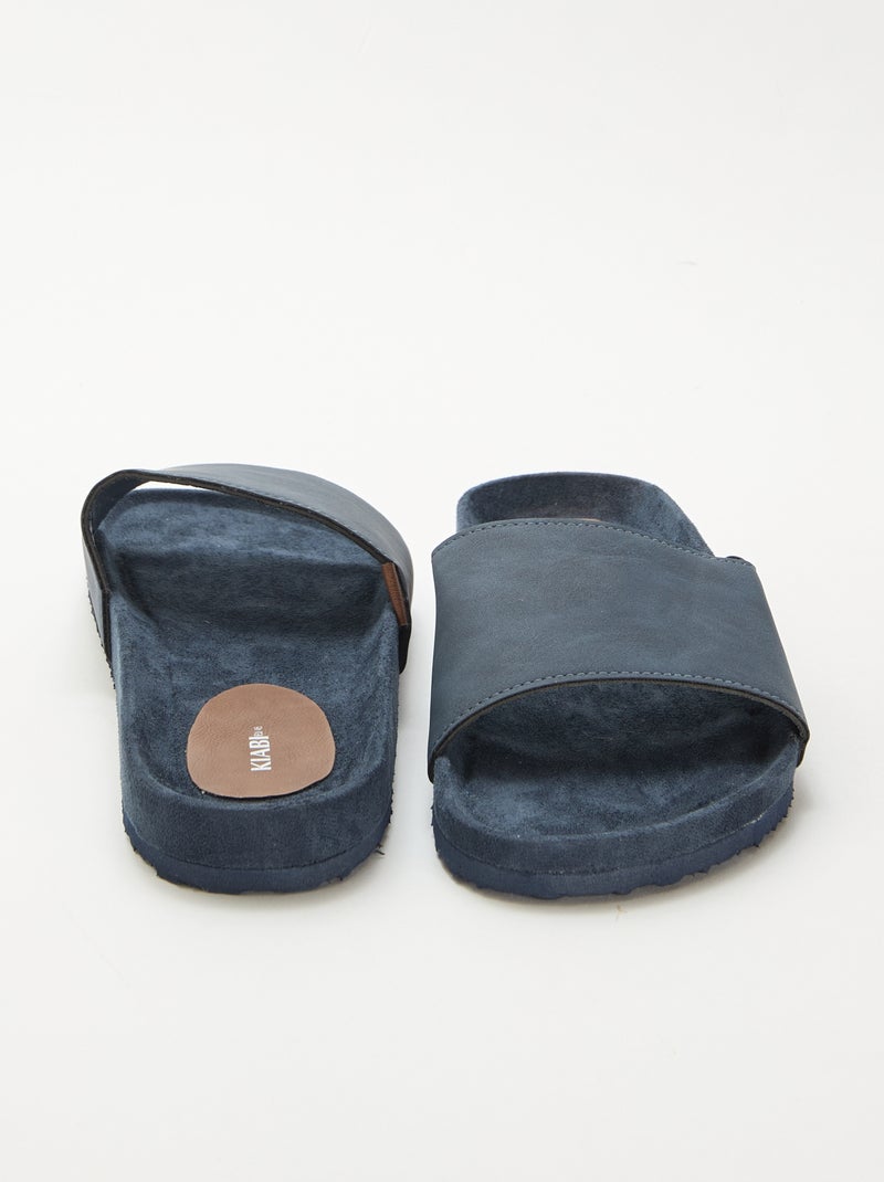Mules de uma tira Azul - Kiabi