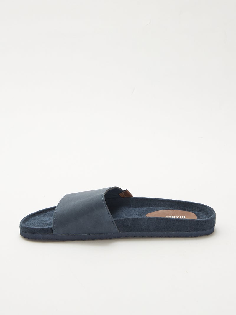 Mules de uma tira Azul - Kiabi