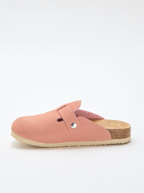 Mules em camurça com tiras - Kiabi
