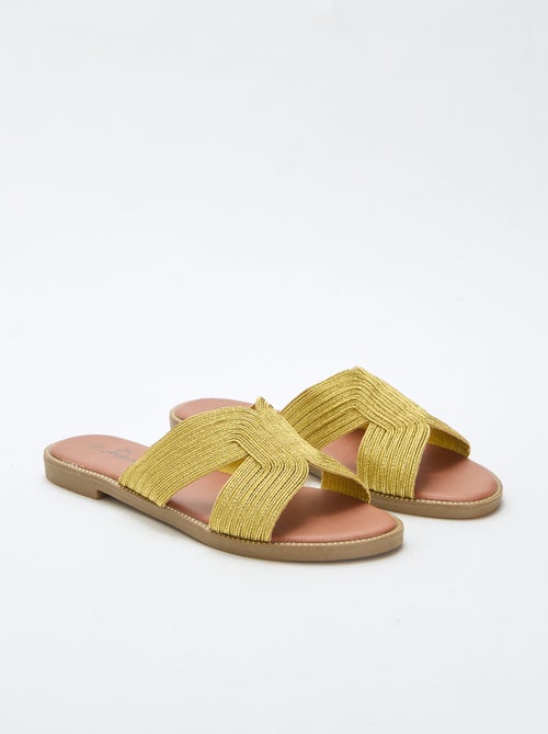 Mules em tecido - Kiabi