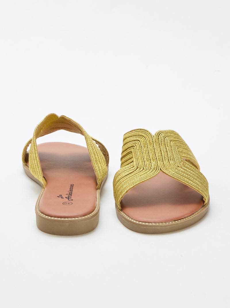 Mules em tecido Amarelo - Kiabi