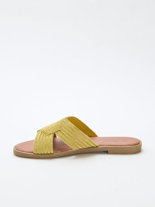 Mules em tecido - Kiabi