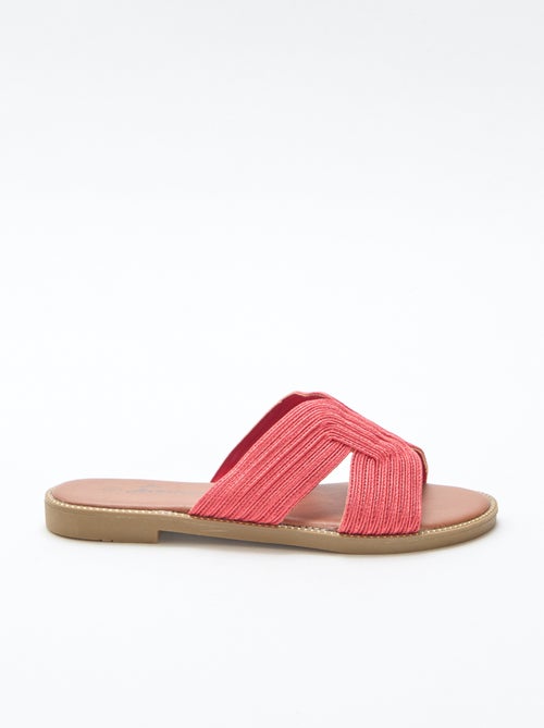 Mules em tecido - Kiabi
