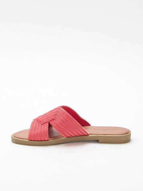 Mules em tecido - Kiabi