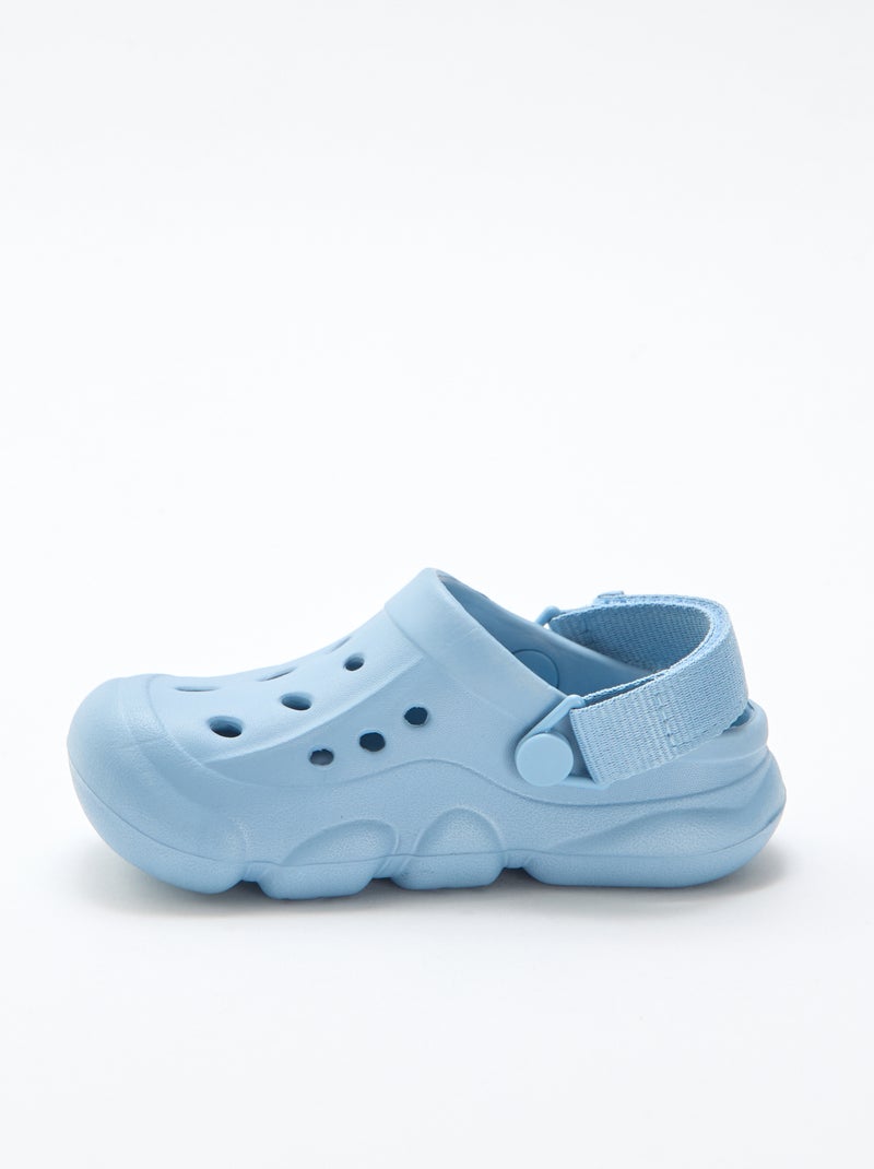 Mules fechadas de praia lisas Azul - Kiabi