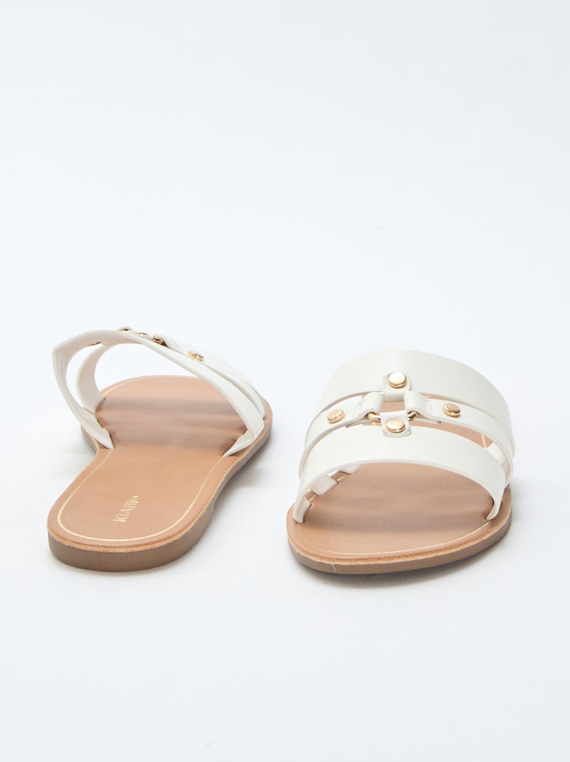 Mules rasas Branco - Kiabi