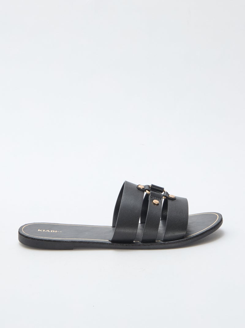 Mules rasas Preto - Kiabi