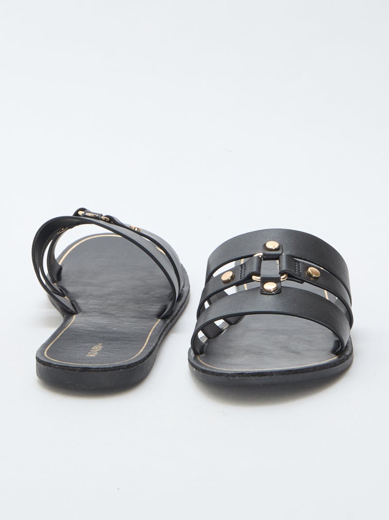 Mules rasas Preto - Kiabi