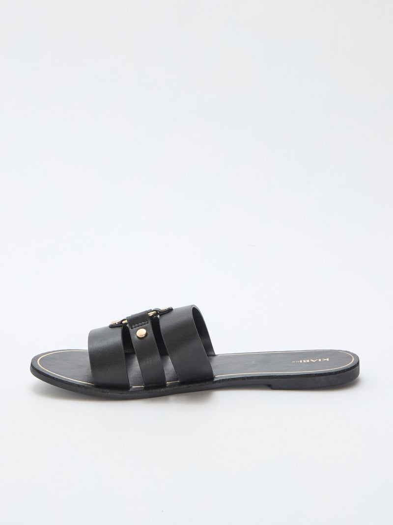 Mules rasas Preto - Kiabi