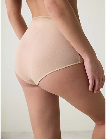 Mulher easy trim cintura subida em algodão penti