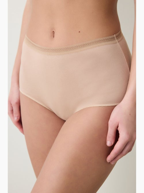 Mulher easy trim cintura subida em algodão penti - Kiabi Mulher easy trim cintura subida em algodão penti - Kiabi