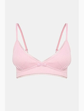 My first bra basic rib pack de 2 sutiãs de algodão penti