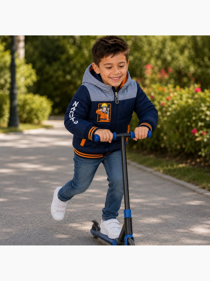 Naruto - Casaco acolchoado menino estampado Azul-marinho - Kiabi