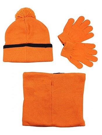 Naruto - Conjunto gorro luvas gola criança