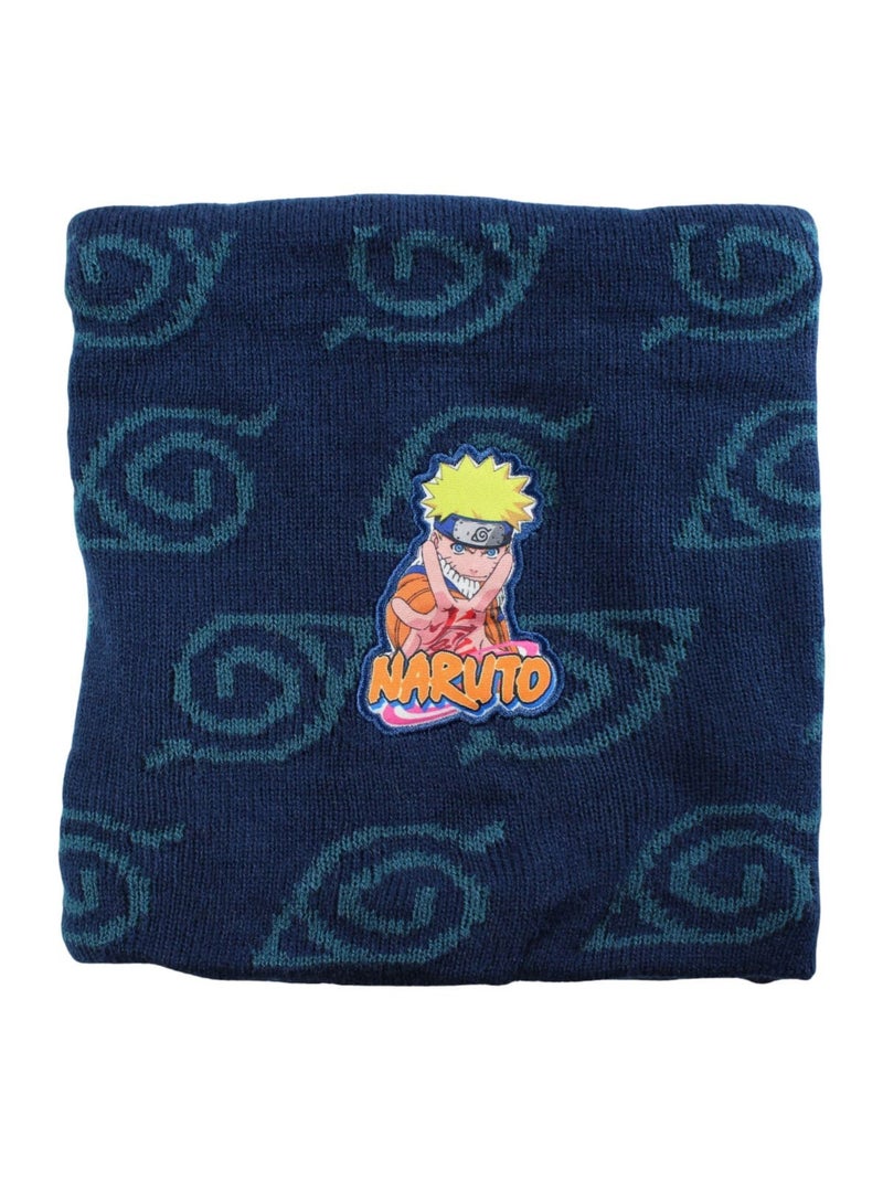 Naruto - Conjunto gorro luvas gola menino Preto - Kiabi
