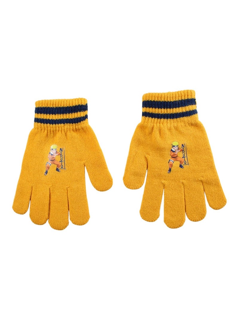 Naruto - Conjunto gorro luvas gola menino Preto - Kiabi