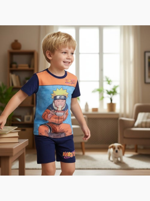 Naruto - Conjunto t-shirt e calção criança estampado - Kiabi