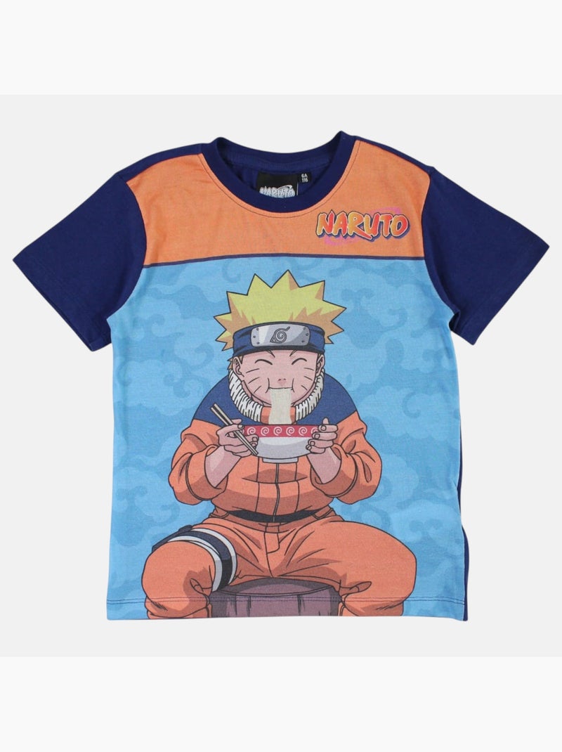 Naruto - Conjunto t-shirt e calção criança estampado Azul-marinho - Kiabi