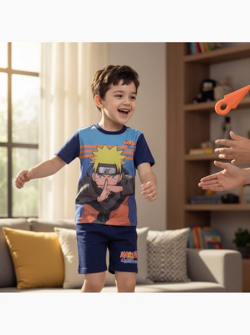 Naruto - Conjunto t-shirt e calção criança estampado - Kiabi