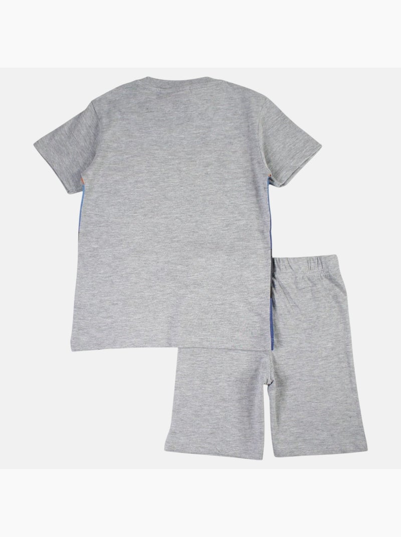 Naruto - Conjunto t-shirt e calção criança estampado Cinza - Kiabi