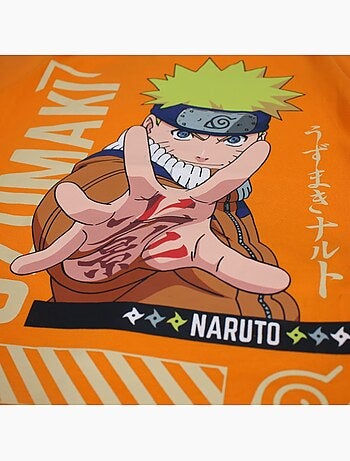 Naruto - Conjunto t-shirt e calção menino estampado