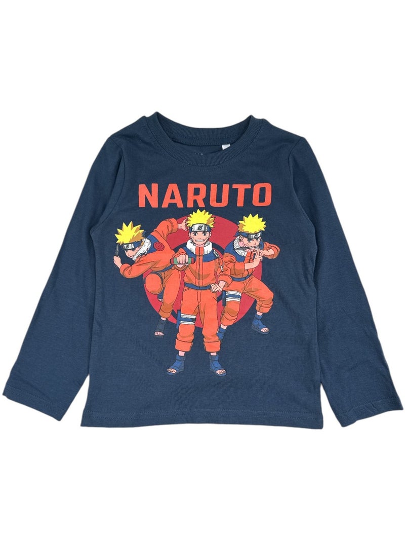 Naruto - Pijama criança estampado Azul-marinho - Kiabi