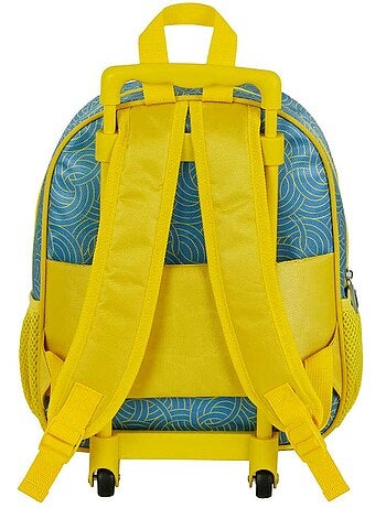 Naruto Peace Mochila 3D com Rodas Pequena, Multicolorido