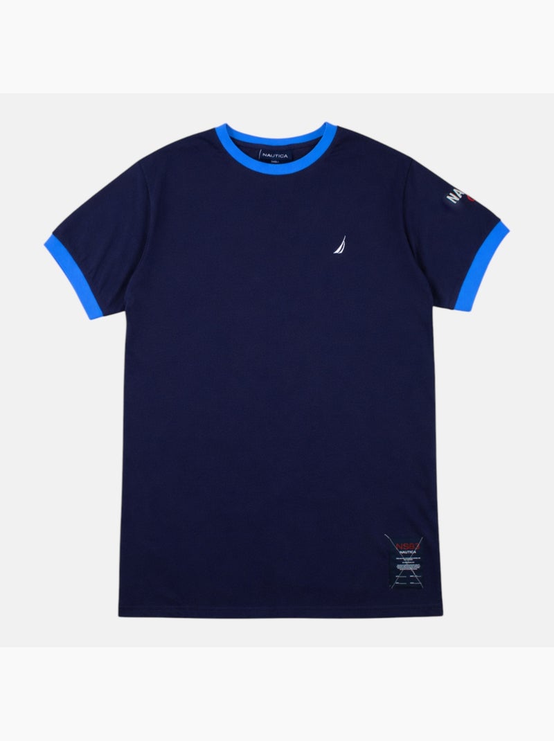 Nautica - T-shirt manga curta  homem Azul-marinho - Kiabi