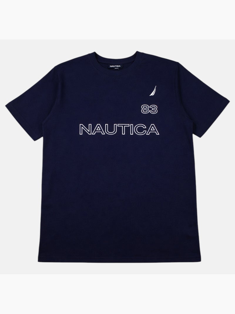 Nautica - T-shirt manga curta  homem Azul-marinho - Kiabi