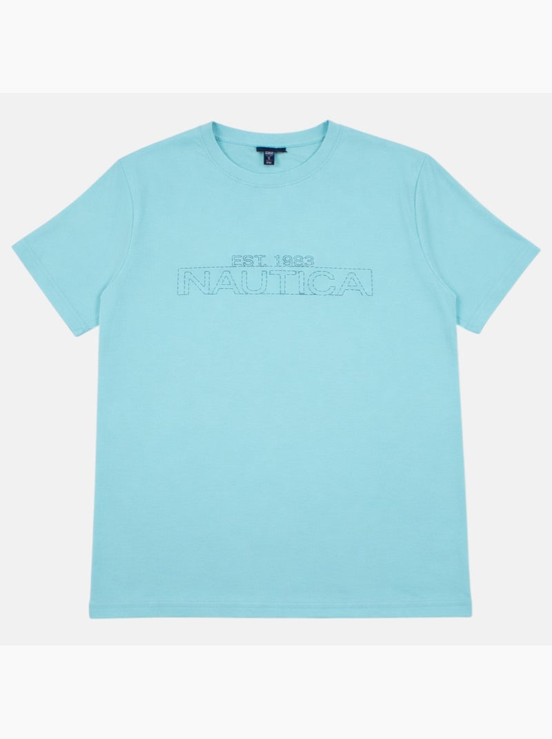 Nautica - T-shirt manga curta  homem Azul - Kiabi
