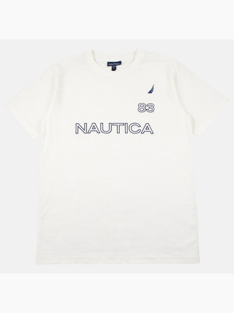 Nautica - T-shirt manga curta  homem Branco - Kiabi