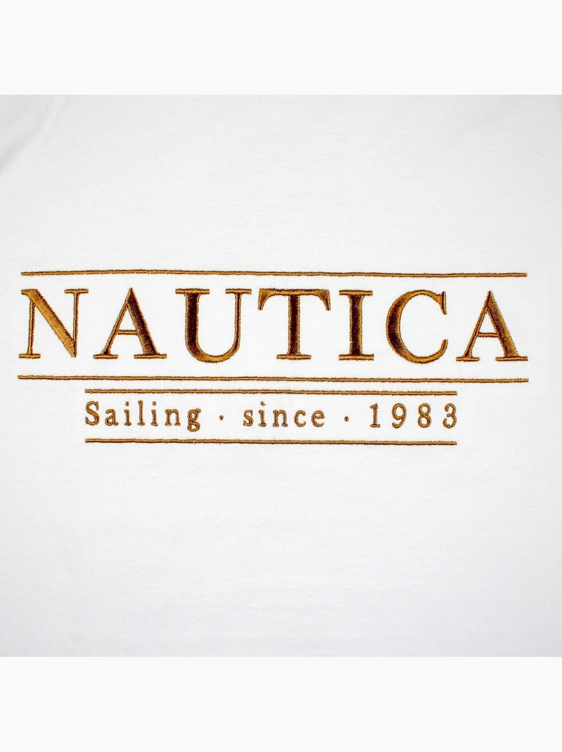 Nautica - T-shirt manga curta  homem Branco - Kiabi