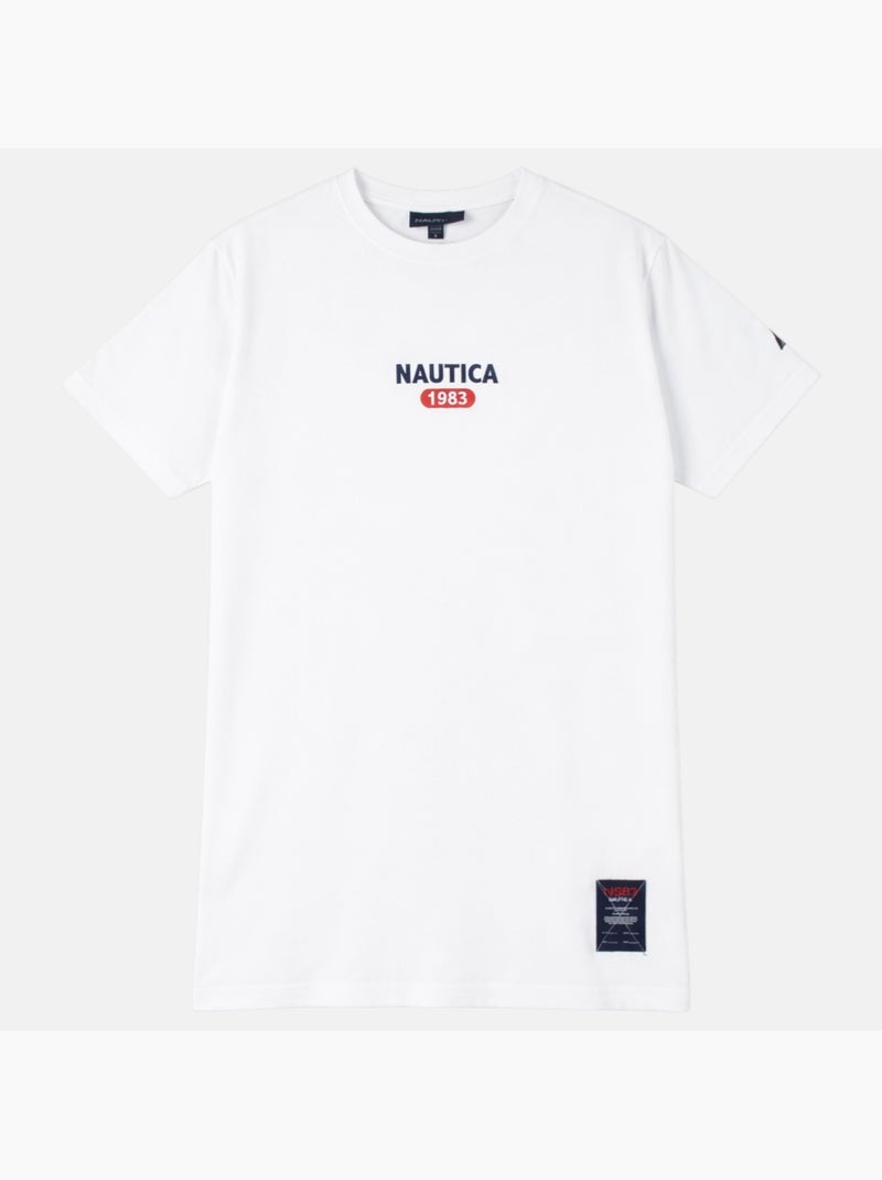 Nautica - T-shirt manga curta  homem Branco - Kiabi