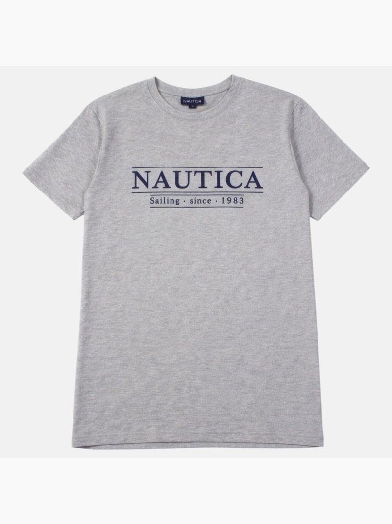 Nautica - T-shirt manga curta  homem Cinza - Kiabi