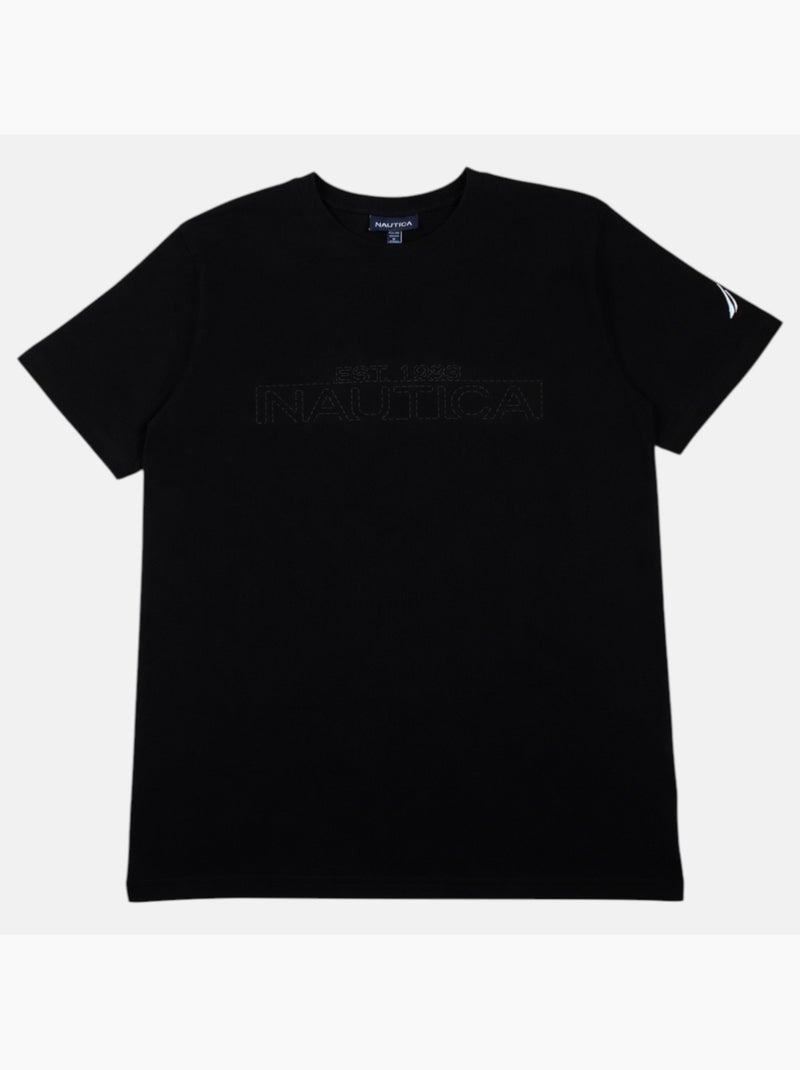 Nautica - T-shirt manga curta  homem Preto - Kiabi