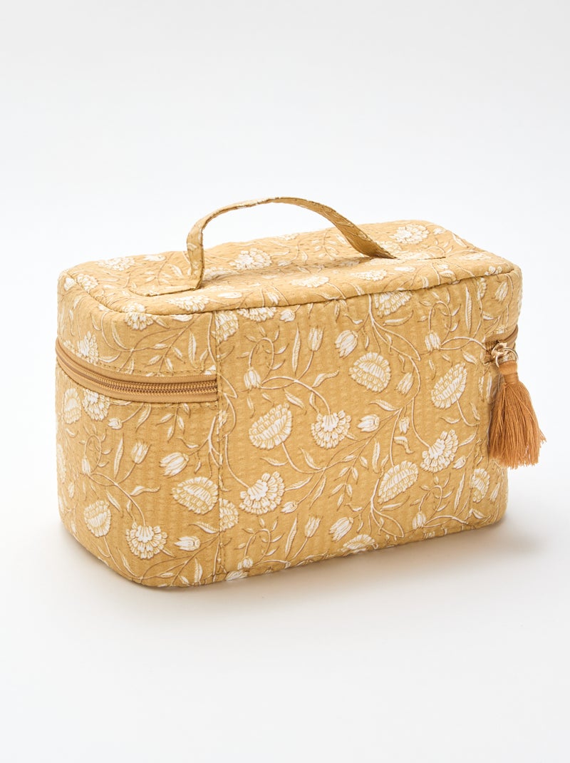 Necessaire com padrões Amarelo - Kiabi