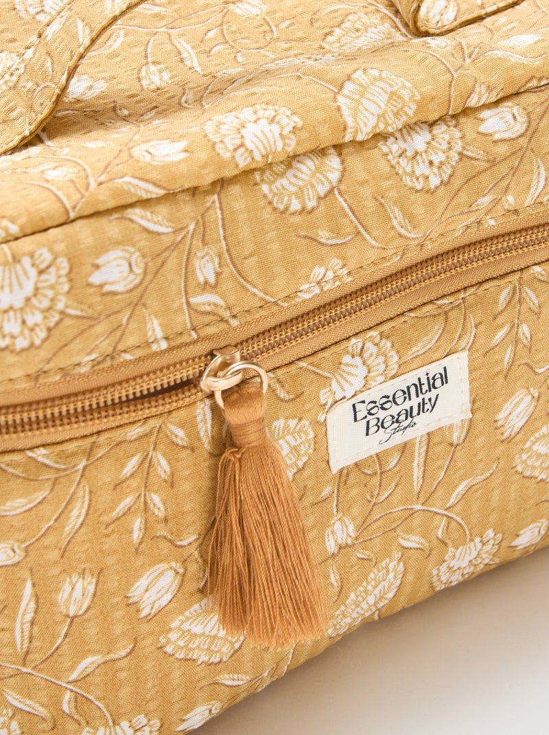 Necessaire com padrões Amarelo - Kiabi