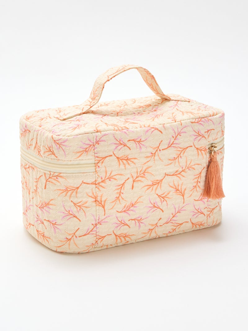 Necessaire com padrões Branco - Kiabi